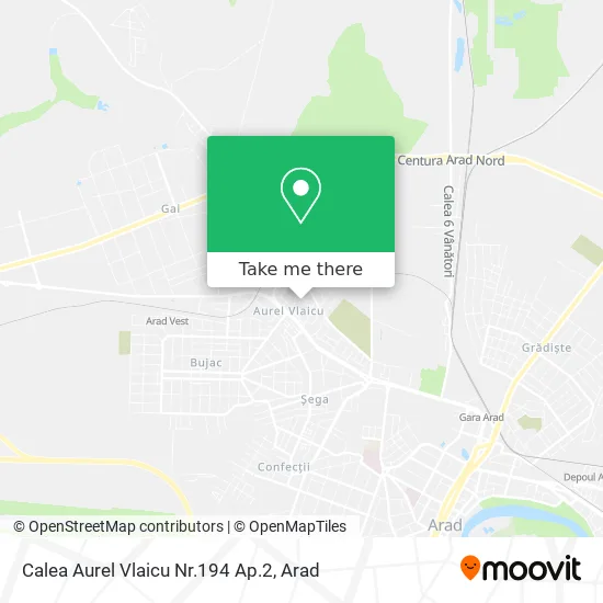 Calea Aurel Vlaicu Nr.194 Ap.2 map