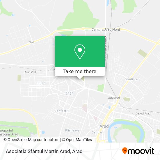Asociația Sfântul Martin Arad map