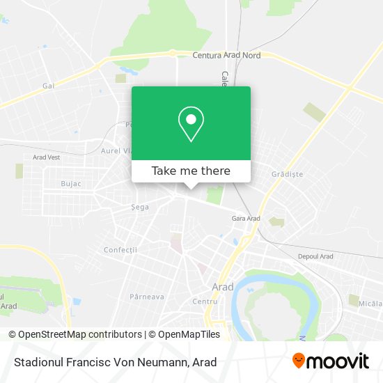 Stadionul Francisc Von Neumann map