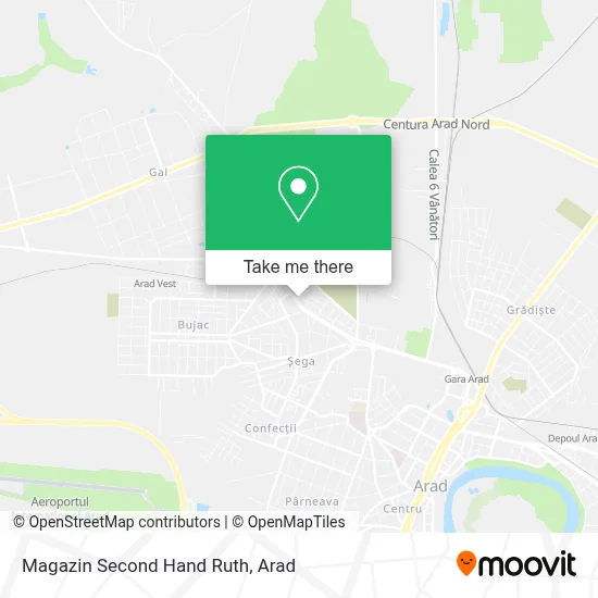 Magazin Second Hand Ruth map