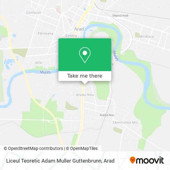 Liceul Teoretic Adam Muller Guttenbrunn map