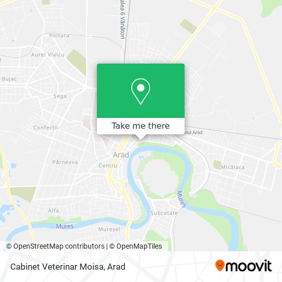 Cabinet Veterinar Moisa map