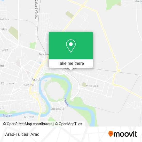 Arad-Tulcea map