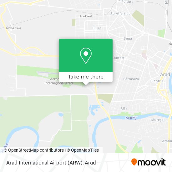 Arad International Airport (ARW) map