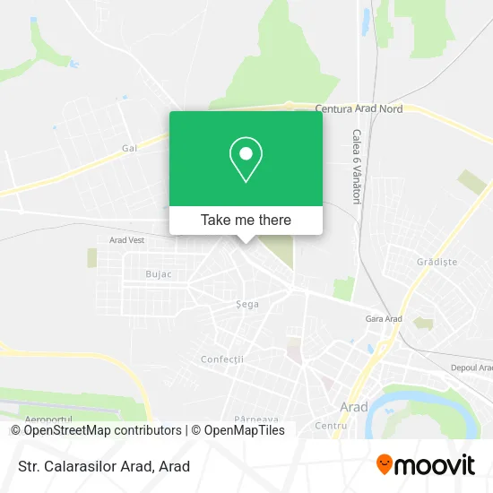 Str. Calarasilor Arad map