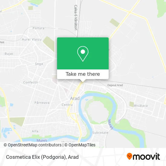 Cosmetica  Elix (Podgoria) map