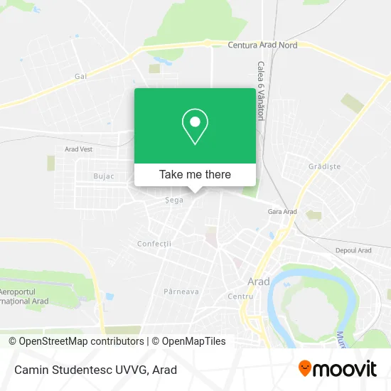 Camin Studentesc UVVG map