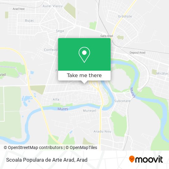 Scoala Populara de Arte Arad map