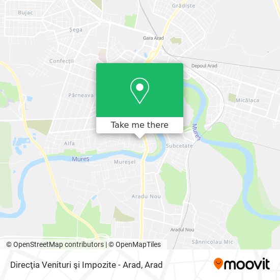 Direcţia Venituri şi Impozite - Arad map