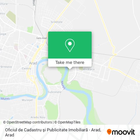 Oficiul de Cadastru şi Publicitate Imobiliarã - Arad map