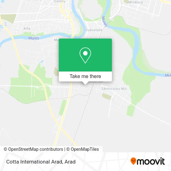 Cotta International Arad map