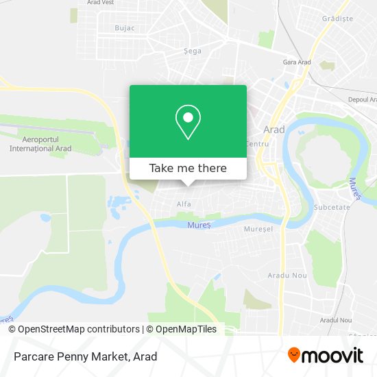 Parcare Penny Market map