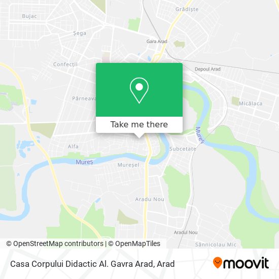 Casa Corpului Didactic Al. Gavra Arad map