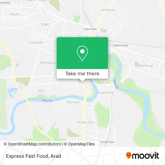 Express Fast Food map
