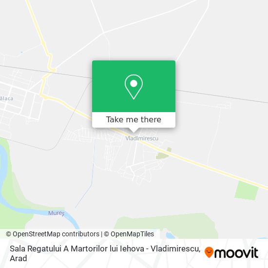 Sala Regatului A Martorilor lui Iehova - Vladimirescu map