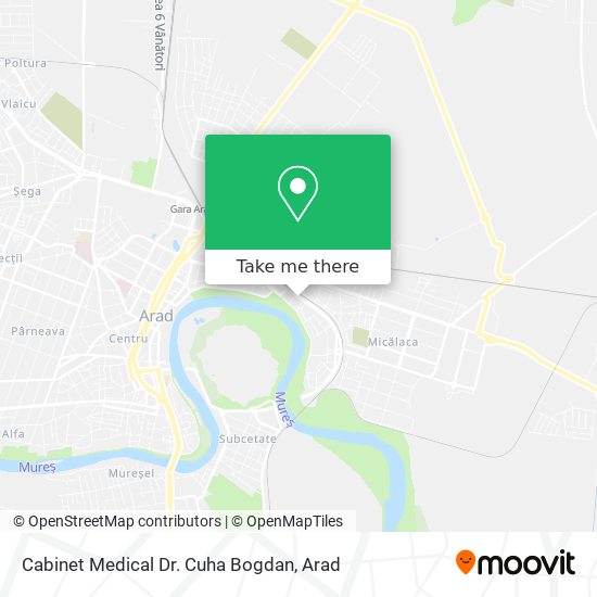 Cabinet Medical Dr. Cuha Bogdan map