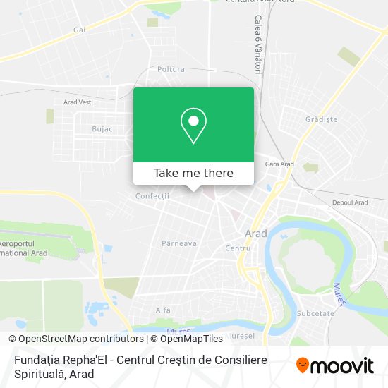 Fundaţia Repha'El - Centrul Creştin de Consiliere Spirituală map