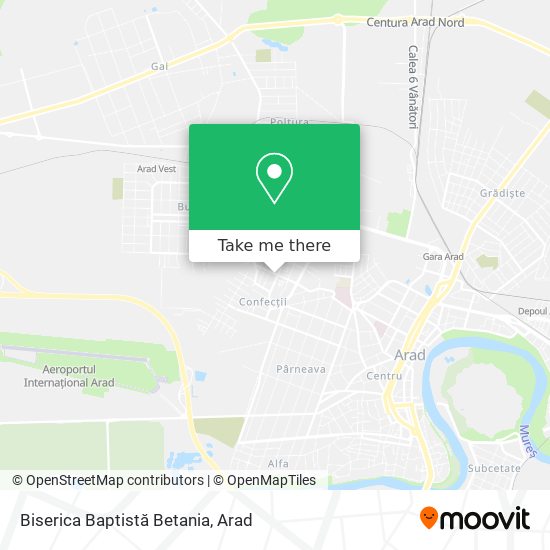 Biserica Baptistă Betania map