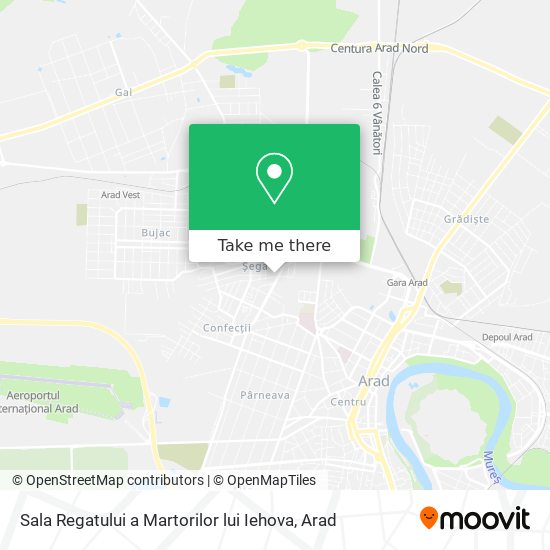 Sala Regatului a Martorilor lui Iehova map