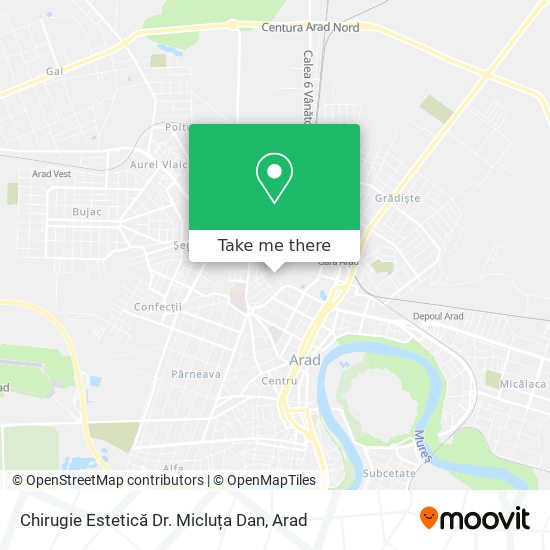 Chirugie Estetică Dr. Micluța Dan map