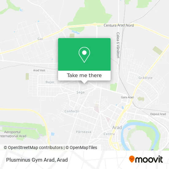 Plusminus Gym Arad map