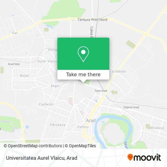 Universitatea Aurel Vlaicu map
