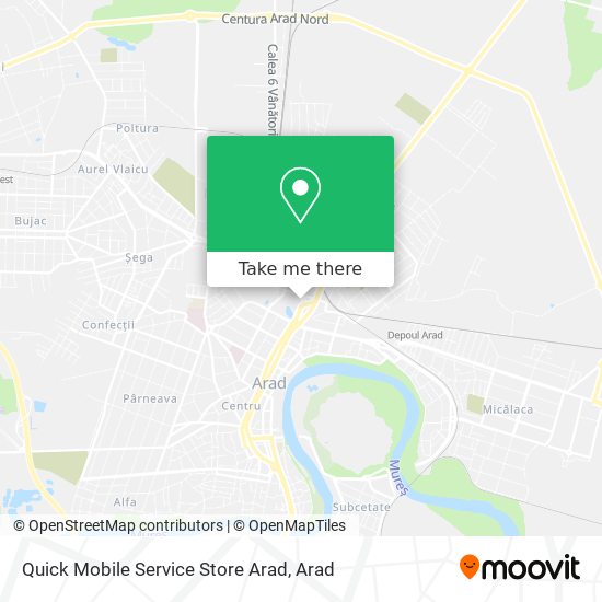 Quick Mobile Service Store Arad map