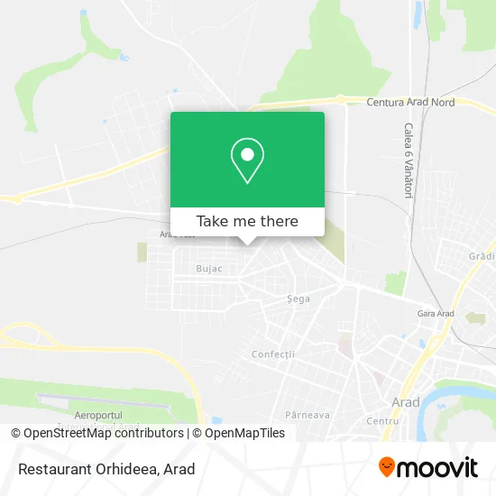 Restaurant Orhideea map