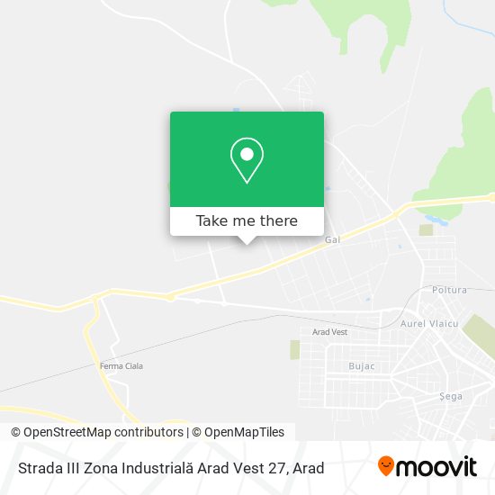 Strada III Zona Industrială Arad Vest 27 map