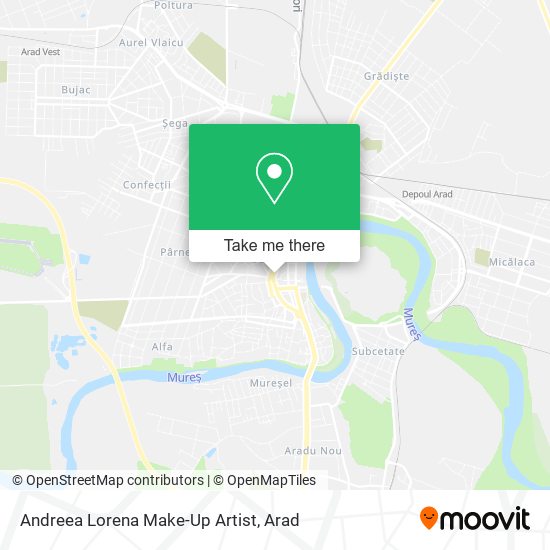 Andreea Lorena Make-Up Artist map