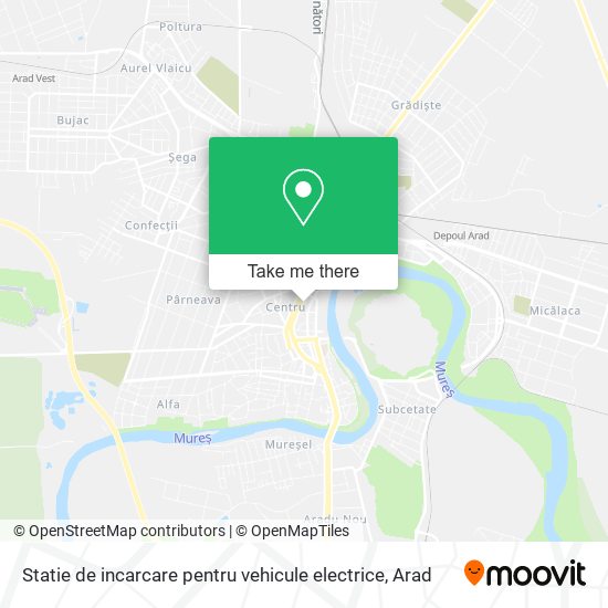 Statie de incarcare pentru vehicule electrice map