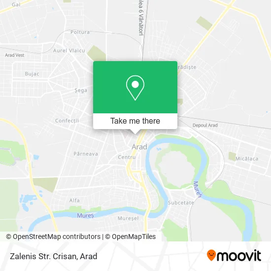 Zalenis Str. Crisan map