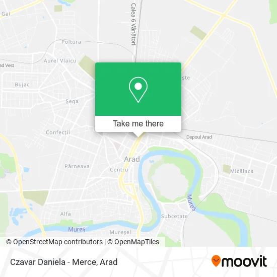 Czavar Daniela - Merce map