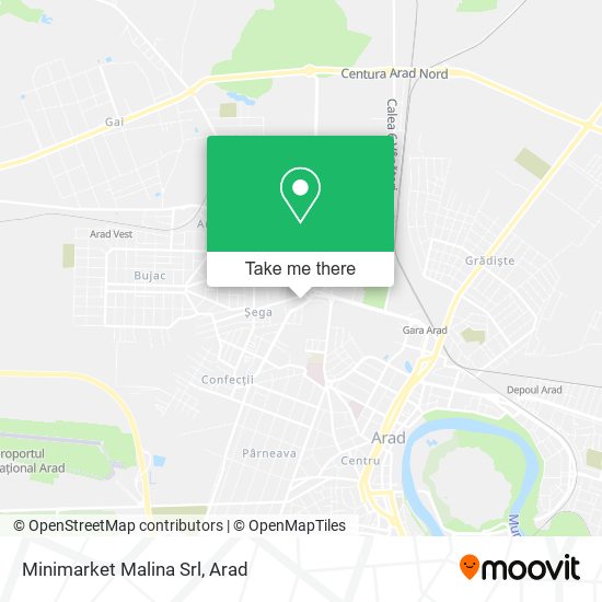 Minimarket Malina Srl map