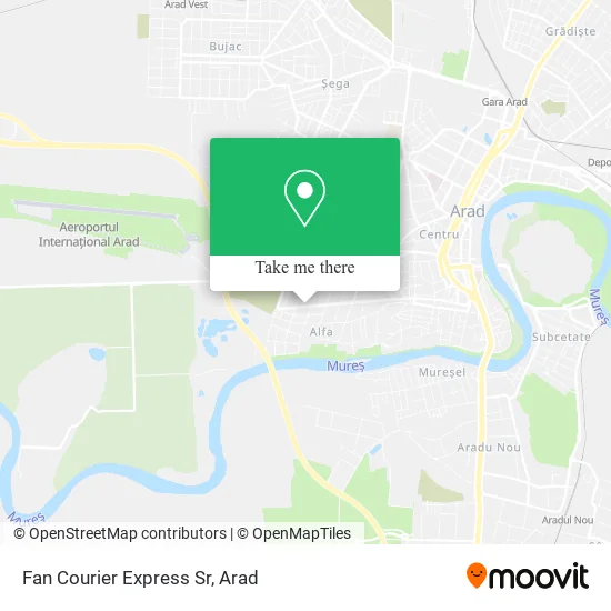 Fan Courier Express Sr map