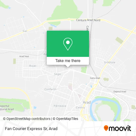 Fan Courier Express Sr map