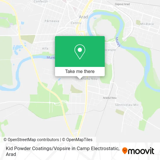 Kid Powder Coatings / Vopsire in Camp Electrostatic map