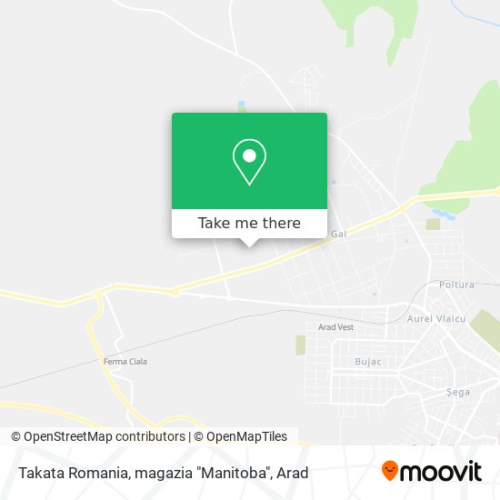 Takata Romania, magazia "Manitoba" map