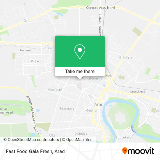 Fast Food Gala Fresh map