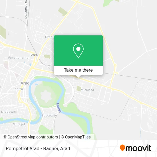 Rompetrol Arad - Radnei map