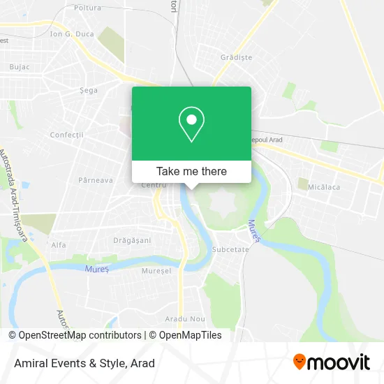 Amiral Events & Style map