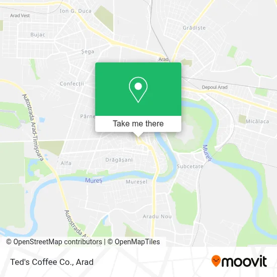 Ted's Coffee Co. map
