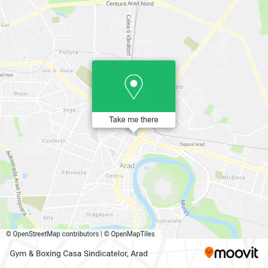 Gym & Boxing Casa Sindicatelor map