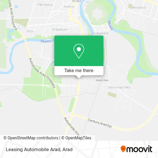 Leasing Automobile Arad map