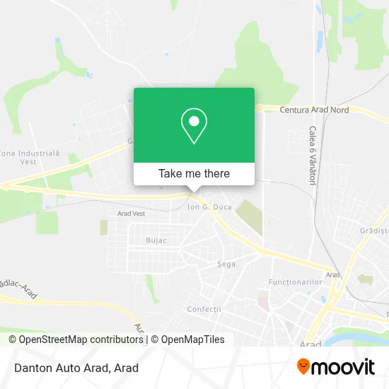Danton Auto Arad map