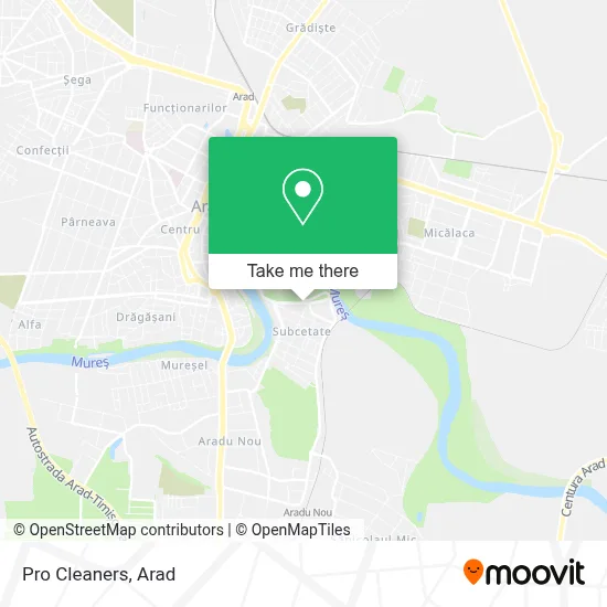 Pro Cleaners map