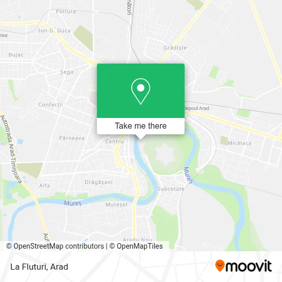 La Fluturi map