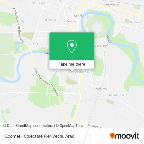 Ecomet - Colectare Fier Vechi map
