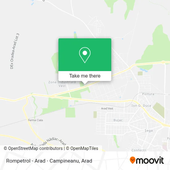 Rompetrol - Arad - Campineanu map