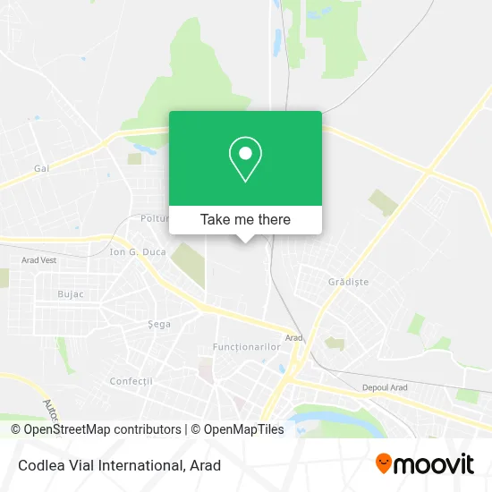 Codlea Vial International map